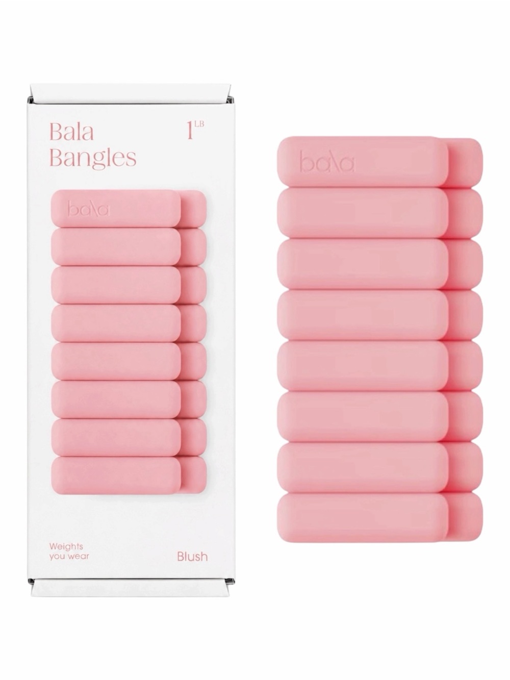 BALA BANGLES 1 LBS IN BLUSH - BNIB